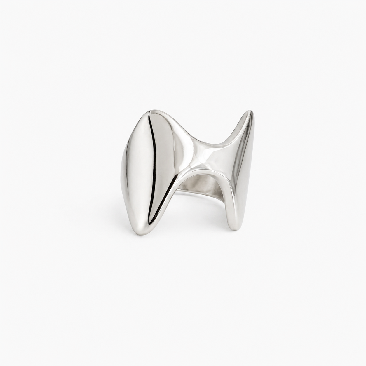 Arc ring by Kaya & Olivia — minimal arc band, sculptural and elegant