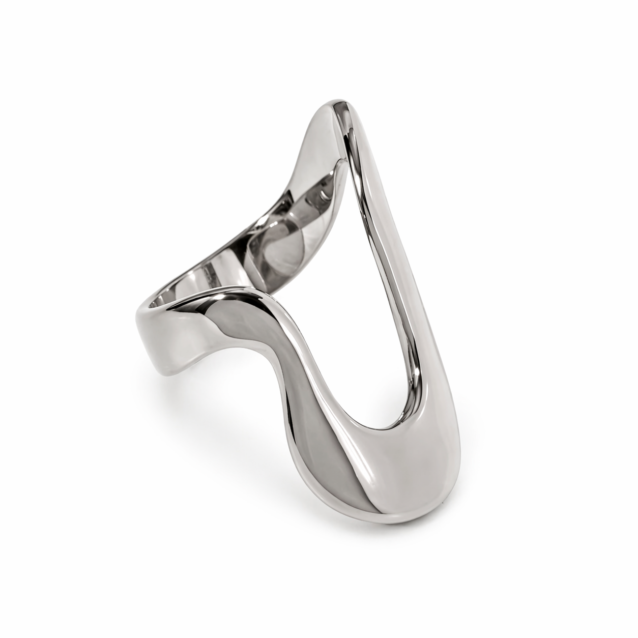 VORN ring by Kaya & Olivia — silver sculptural ring, bold architectural form