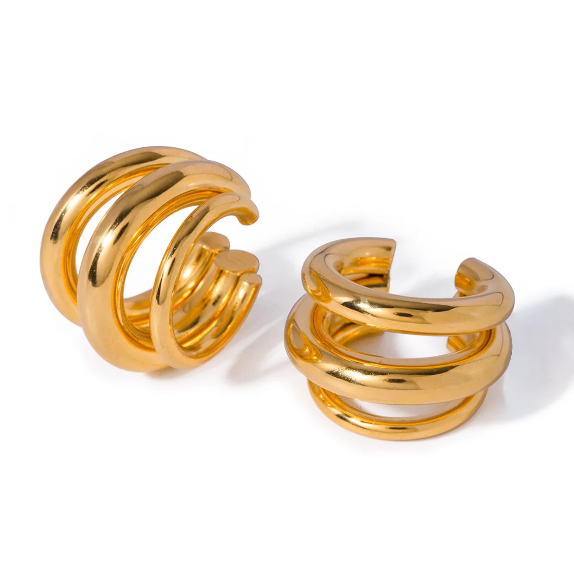 Helix — Ear Cuff em Camadas - Kaya&Olivia