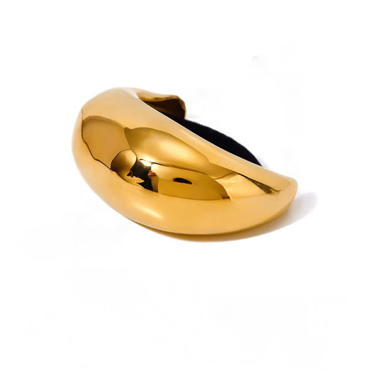 Colette – elástico de cabelo com adorno dourado escultural