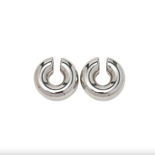 Earcuff Eos em aço inoxidável prateado – Kaya and Olivia
