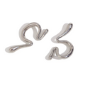 Glyph earcuff by Kaya & Olivia — silver, graphic geometric earcuff, contemporary
