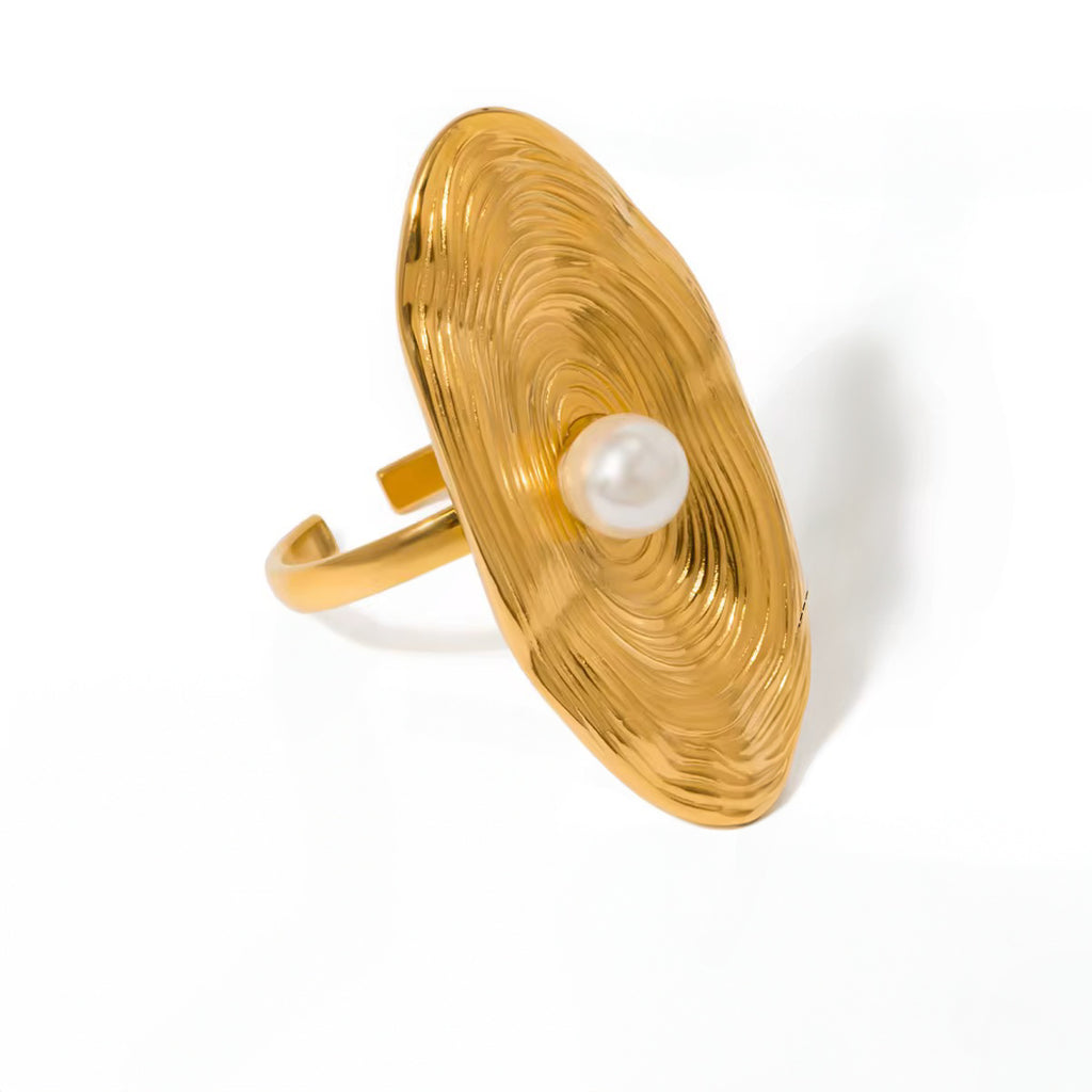 Ozara ring by Kaya & Olivia — organic form ring, premium hypoallergenic metal