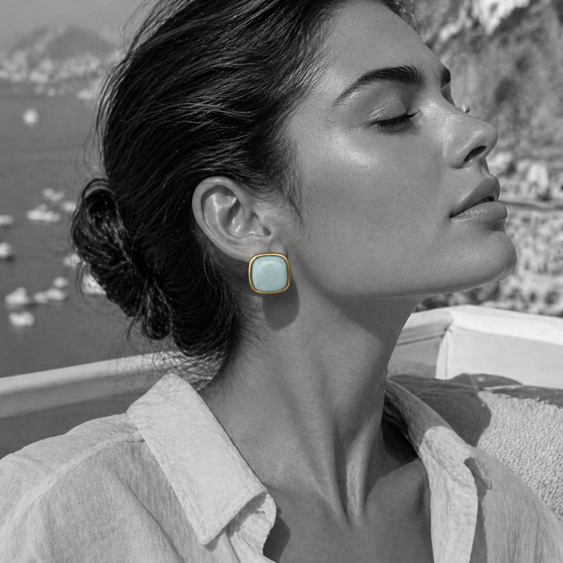 Juno — Candy Stone Studs - Kaya&Olivia