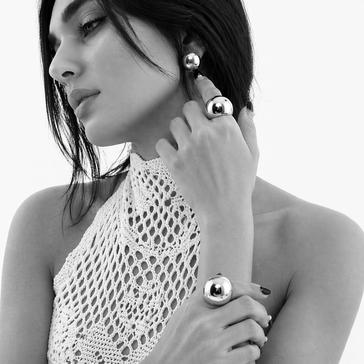 Le Dome ring by Kaya & Olivia — bold dome-shaped statement ring, sculptural design
