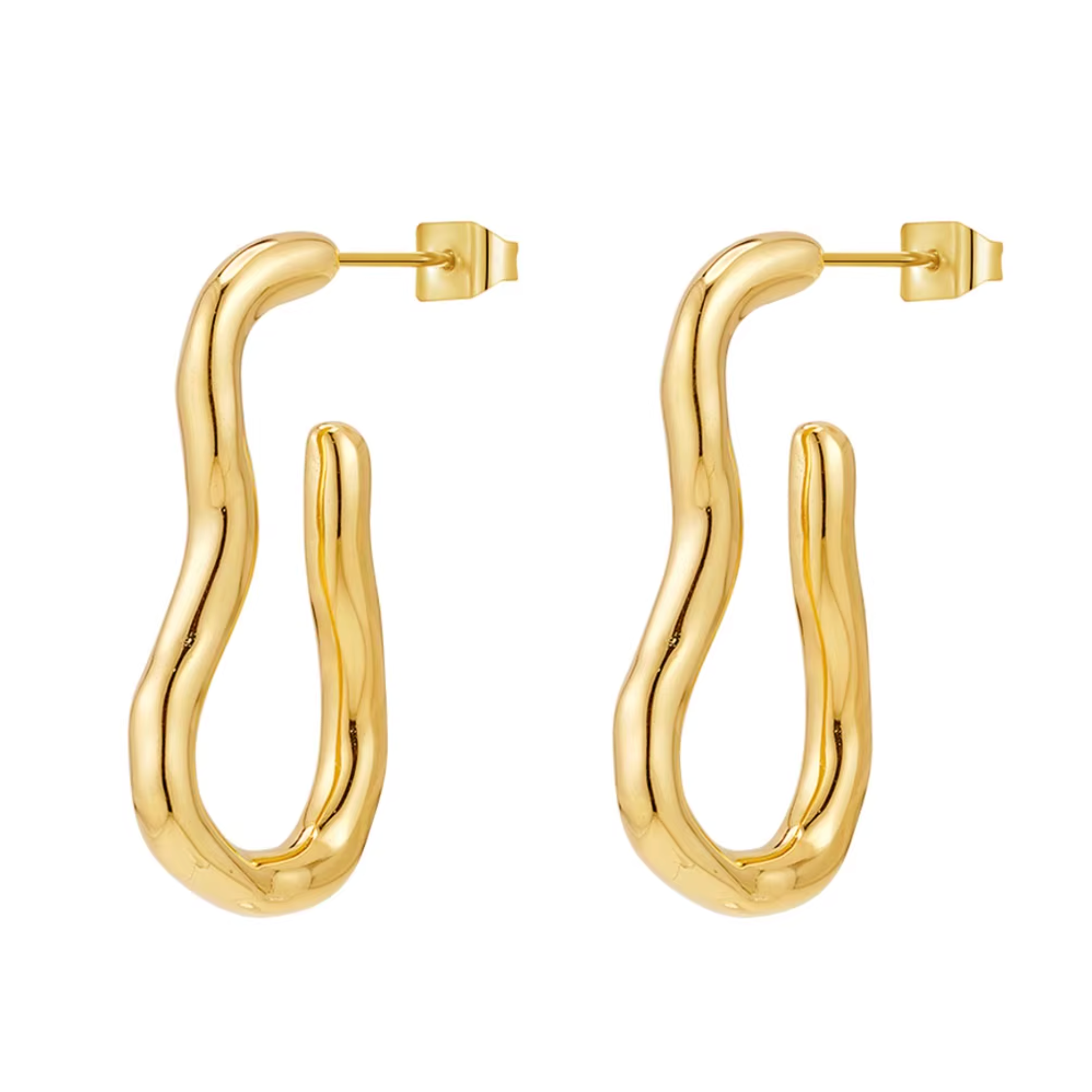 Malou earrings by Kaya & Olivia — geometric sculptural earrings, premium and elegant