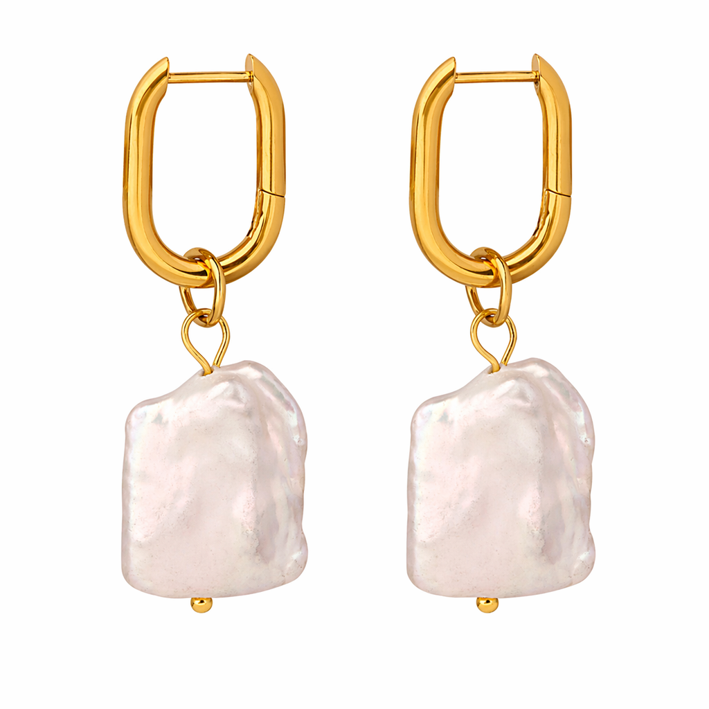 Nerissa Pearl Hoops - Kaya&Olivia