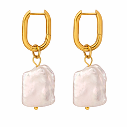 Nerissa Pearl Hoops - Kaya&Olivia