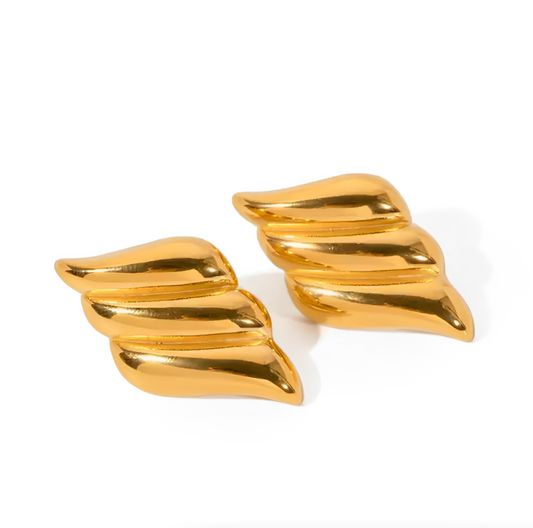 Brincos Vintage em aço inoxidável com design clássico e elegante
