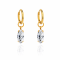 Amélie — Brincos com Zircónia Marquise - Kaya&Olivia