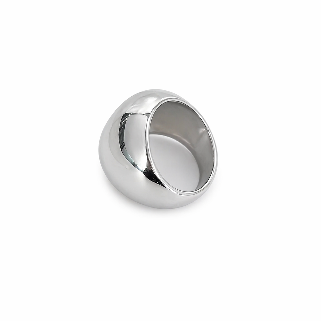 Le Dome ring by Kaya & Olivia — dome ring detail view, polished architectural form
