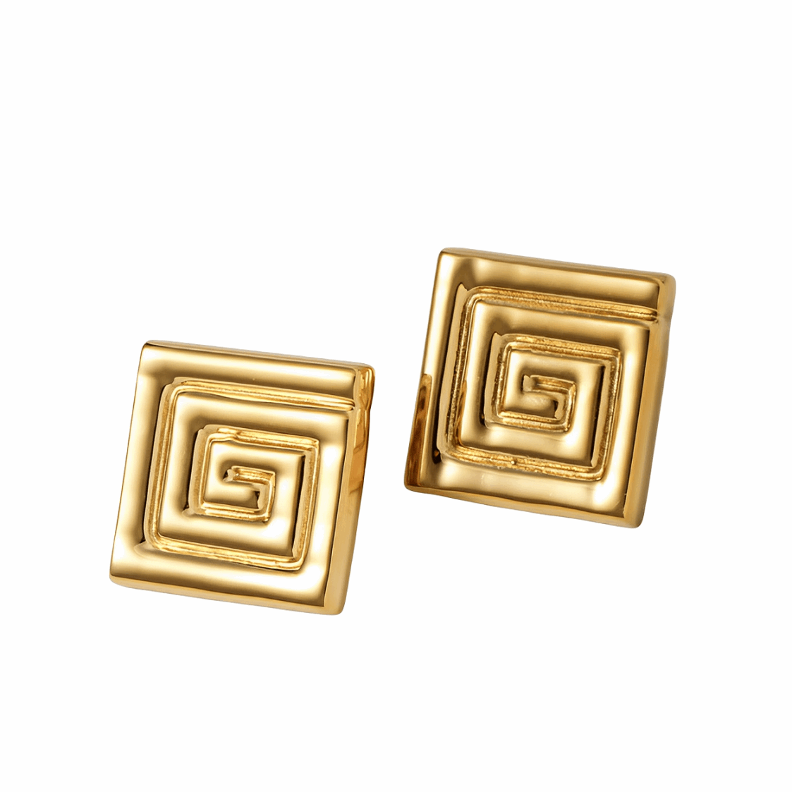 Athena — Brincos Geométricos Esculturais - Kaya&Olivia