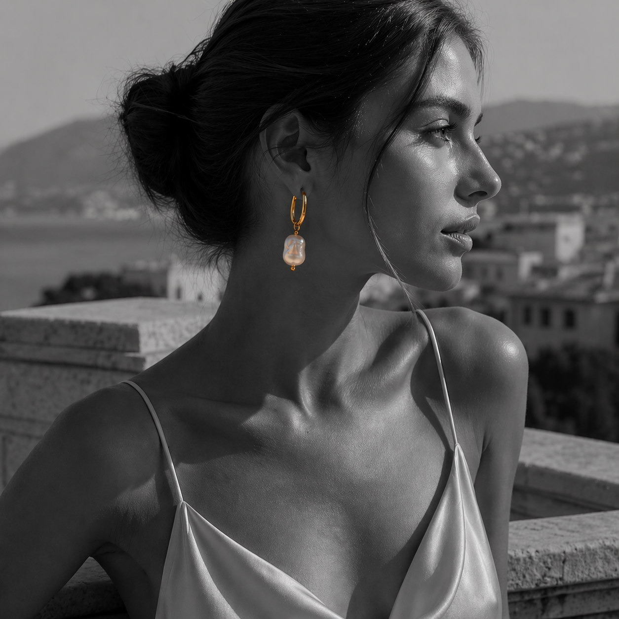 Nerissa Pearl Hoops - Kaya&Olivia